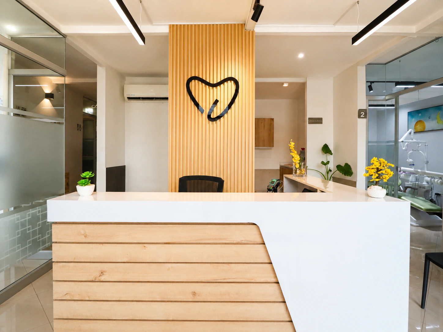 Recepción de la clínica Odontología & Bienestar